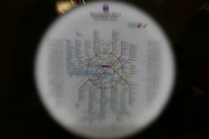 Тестирование новой системы навигации в метро на станции "Кузнецкий мост"
