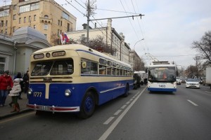 Парад троллейбусов и ретро техники Мосгортранс