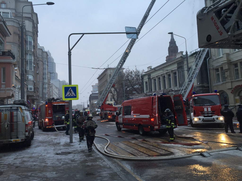 В Тверском районе 1 января произошел пожар
