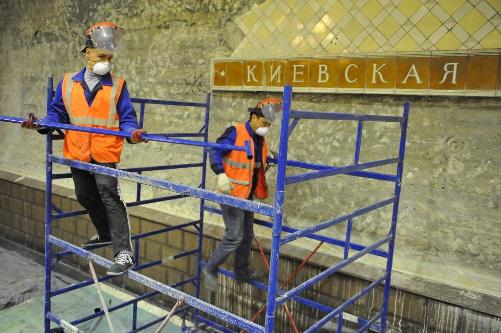 Станцию метро «Киевская» отреставрируют в начале мая