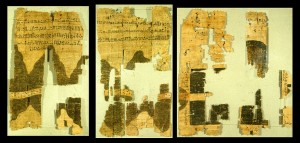 Туринская папирусная карта имеет размеры 280*41 см. Левая и правая стороны карты. Фото: Wikipedia