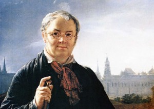 Над «Автопортретом с кистями и палитрой на фоне окна с видом на Кремль» Тропинин работал в 1844 году