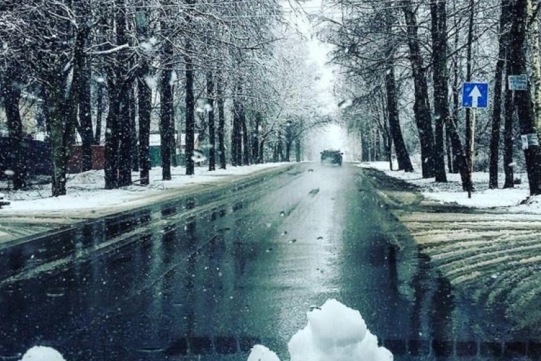 В Москву пришел апрельский снегопад