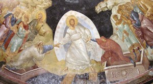 "Сошествие во ад", фреска монастыря Хора, XIV век. Фотоархив Wikipedia
