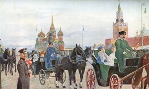 Вербные катания на Красной площади. 1910-е годы. Фотоархив Wikipedia