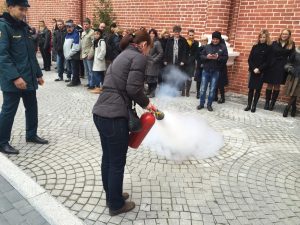 В Историческом музее учились действовать при пожаре. Фото: Марина Григорьева