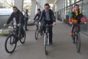 В Москве прошла акция "На работу на велосипеде"