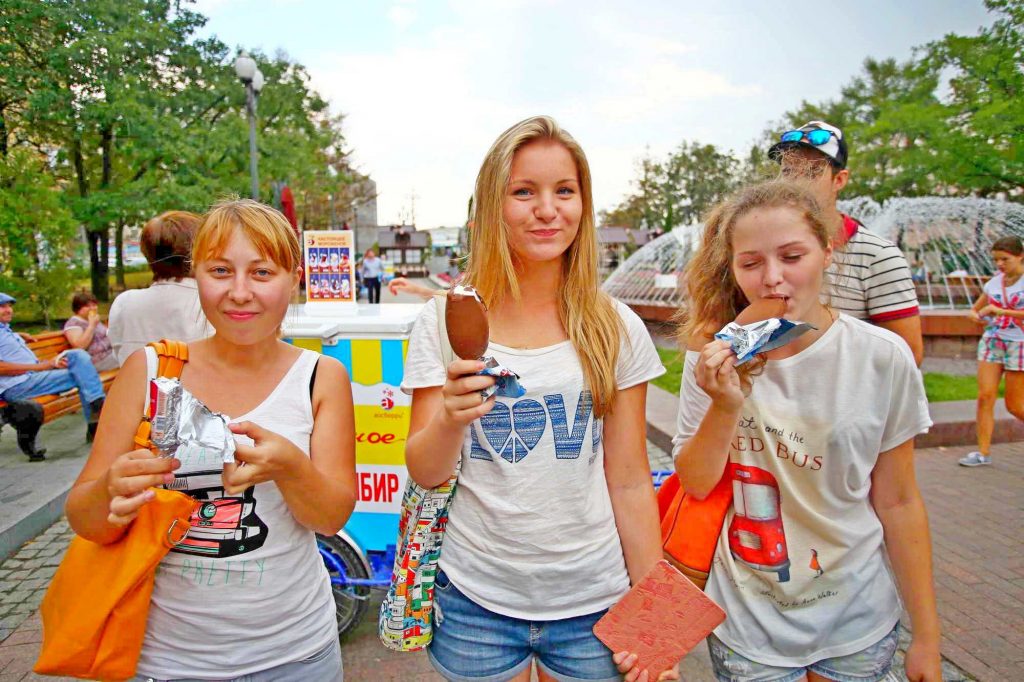 Мороженое бесплатно раздадут на центральных площадках фестиваля