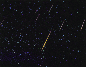 Метеорный поток Леониды. Наши дни. Фотоархив Wikipedia
