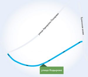 Схема улицы Кадырова, на которой изменится схема движения. Фото: официальный портал Правительства и мэра Москвы.