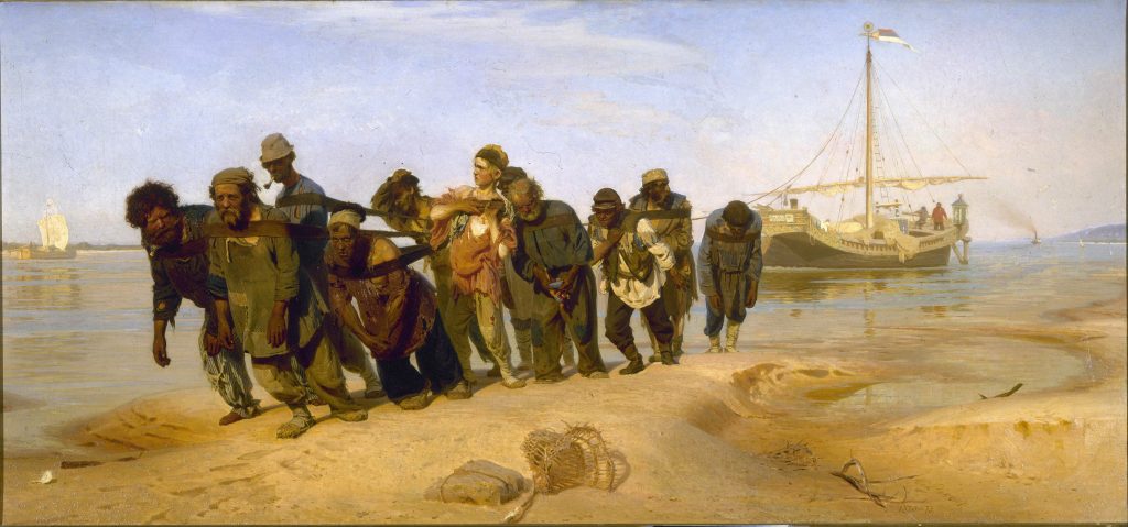 "Бурлаки на Волге", 1870 - 1873
