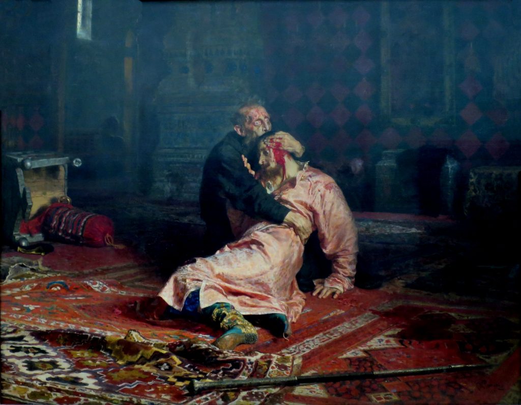 "Иван Грозный и сын его Иван 16 ноября 1581 года", 1885