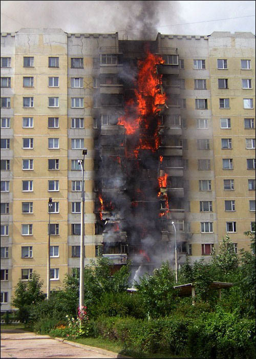 Пожар на лоджии или балконе