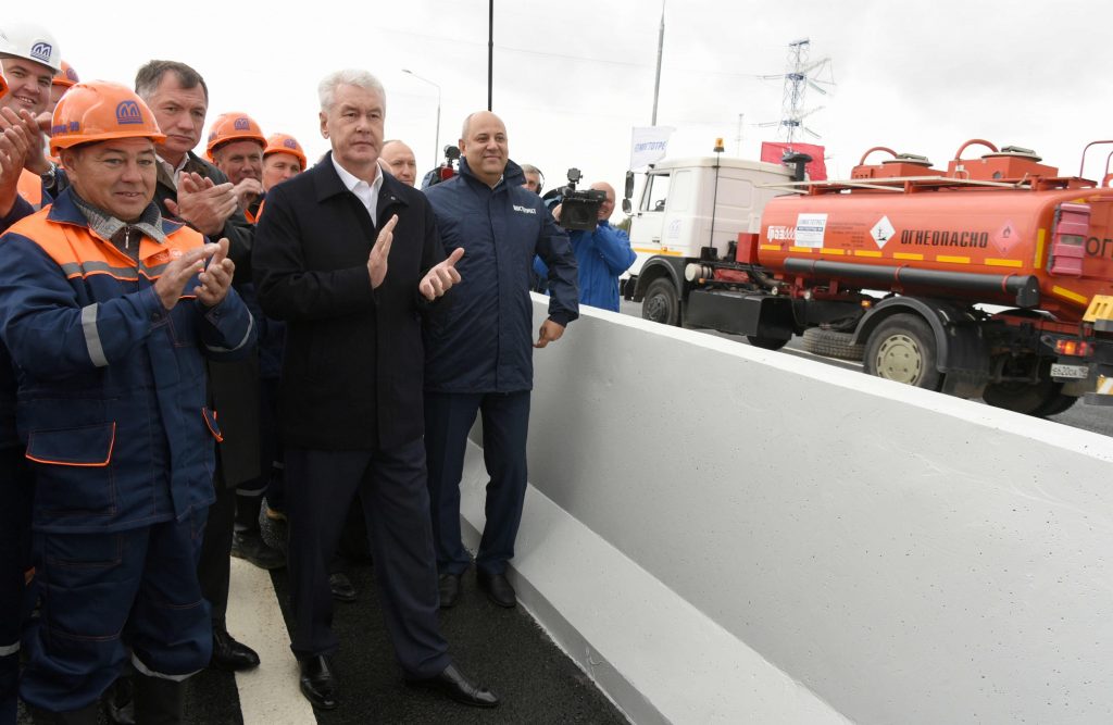 Собянин: Первый этап реконструкции Калужского шоссе вступил в завершающую фазу