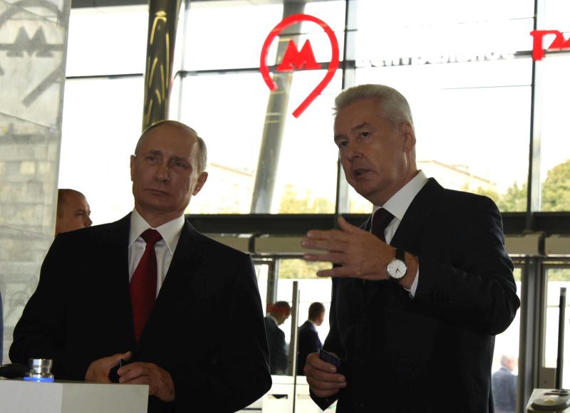10 сентября 2016 Сергей Собянин и Владимир Путин открыли движение по МЦК
