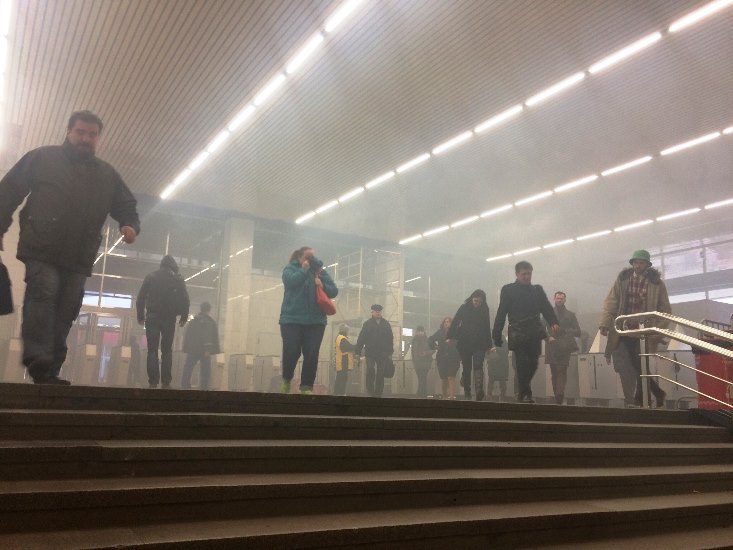 На станции метро «Медведково» возникло задымление