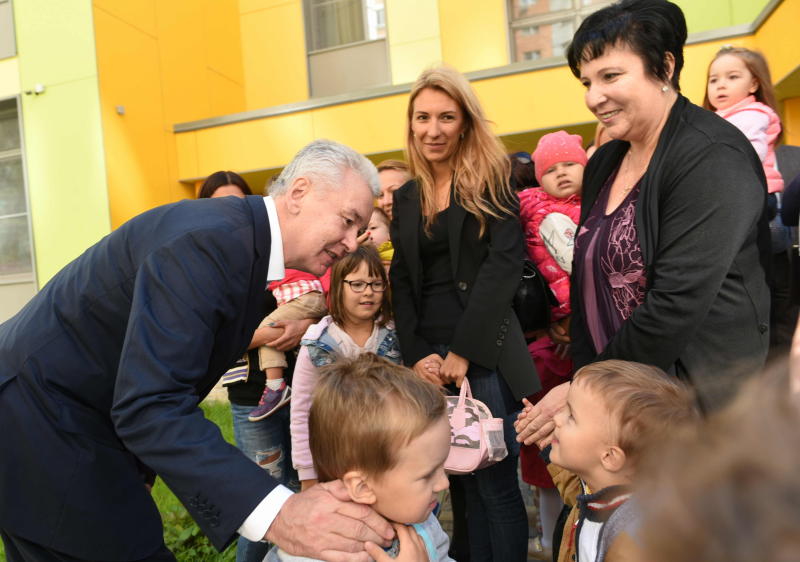 Собянин: С начала 2016 года  в Москве построены 12 новых детских садов