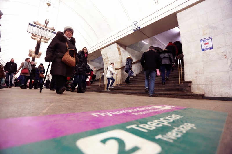 Сбой поездов произошел на фиолетовой ветке Московского метро