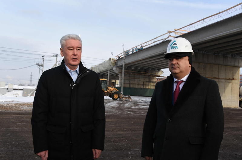 Собянин: За три года в Москве построено шесть новых путепроводов через ж/д пути
