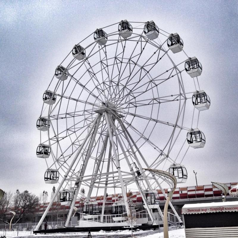 Четвертое колесо обозрения открыли в Москве у Живописного моста. Фото: соцсети