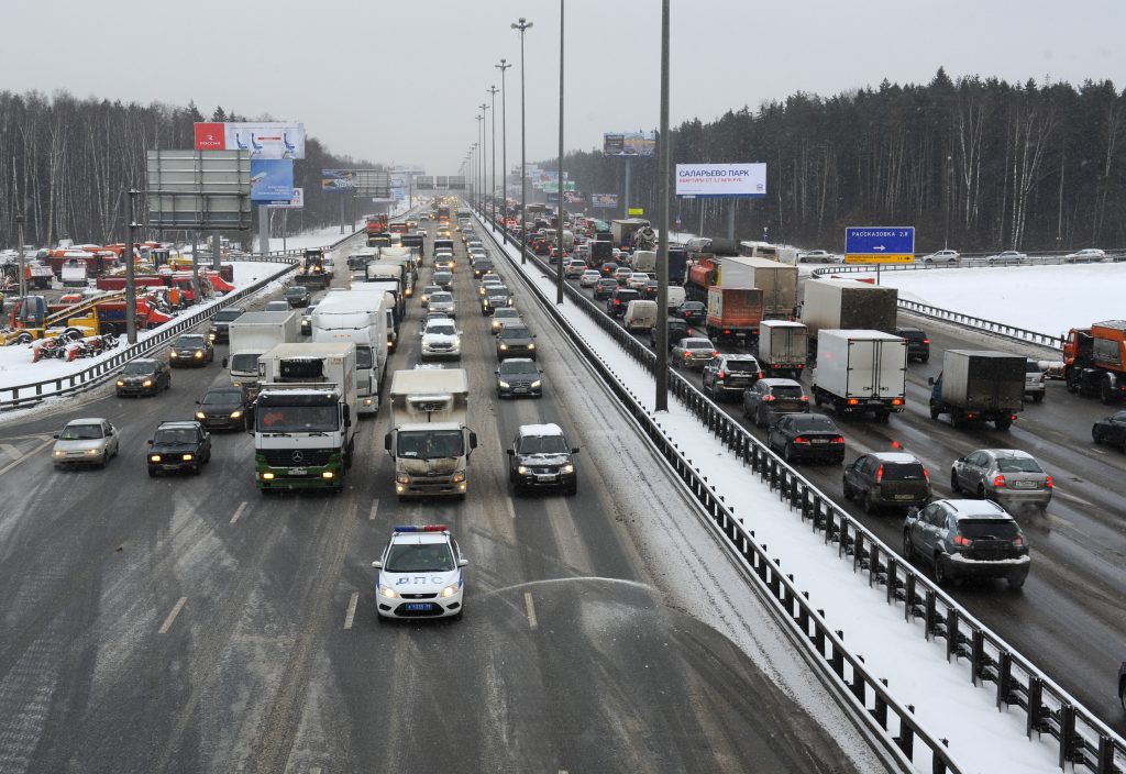 Транспортное движение ограничили в центре Москвы