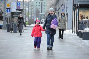 28 декабря 2016 года. Улица Большая Якиманка преобразилась после благоустройства по программе "Моя улица"