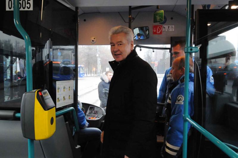 Собянин: Автобусный парк Москвы обновлен на 95%