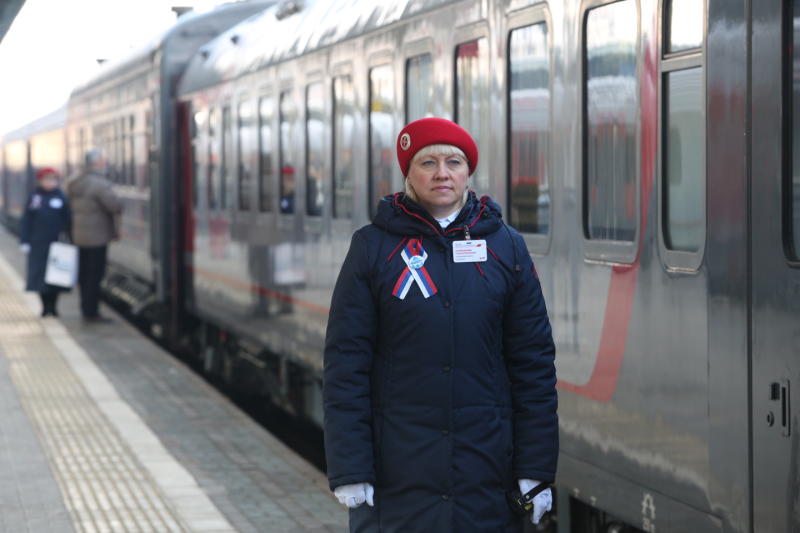 С Курского вокзала отправился новый международный поезд «Стриж»