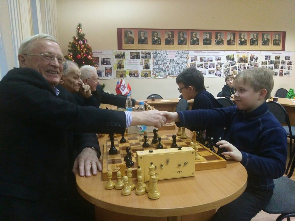 Шахматный турнир провели в Совете ветеранов Якиманки
