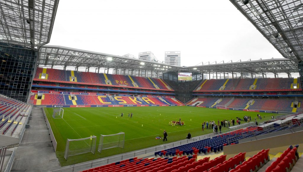 Стадион «Арена ЦСКА» на севере Москвы стал «ВЭБ Ареной»