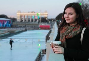 12 марта 2017 года, москвичка Дарья Князева на закрытии катка в Парке Горького