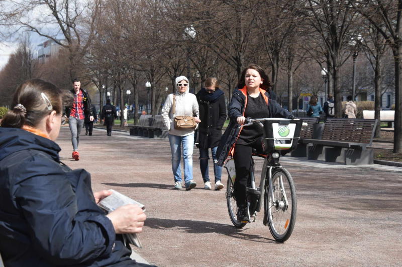 Велопрокат в Москве начнет работать в апреле