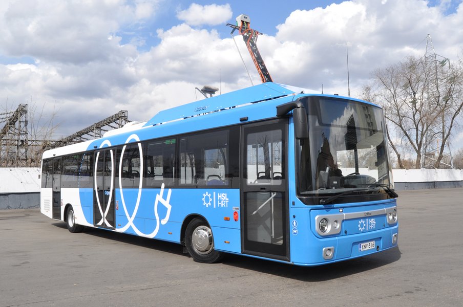 Финский электробус с «быстрой зарядкой» испытывают в Москве