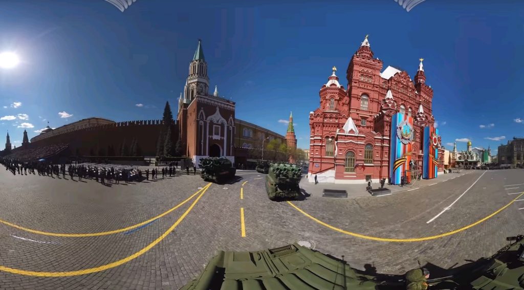 Минобороны выложило панорамное видео с «эффектом присутствия» на репетиции парада Победы