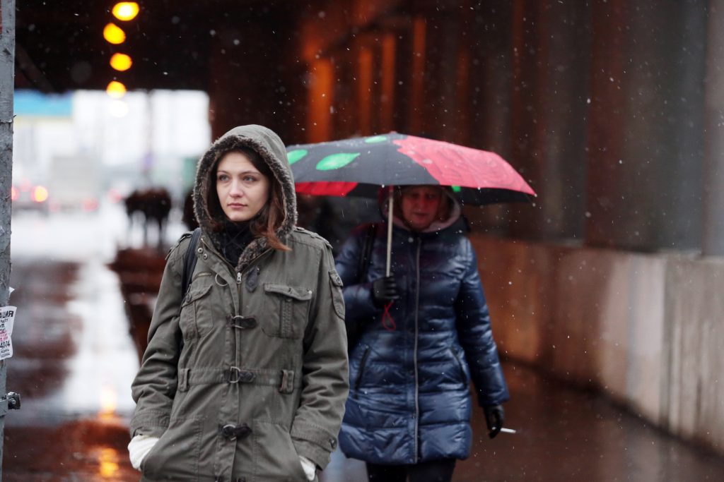 Новый снегопад надвигается на Москву