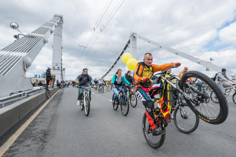 Почти 40 тысяч человек приняли участие в Московском велопараде