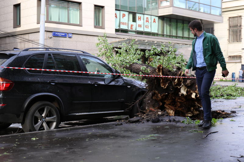 Около 150 человек госпитализировали после урагана в Москве