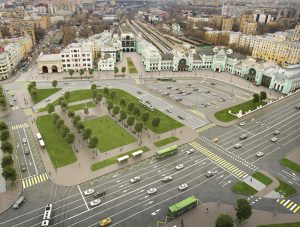Проектное решение по благоустройству площади Тверская Застава. Фото: mos.ru