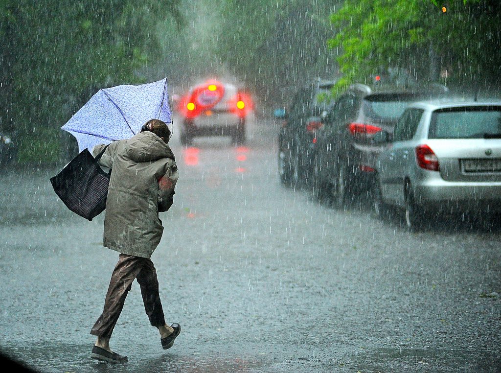Почти четверть месячной нормы дождя выпала в Москве за считаные часы