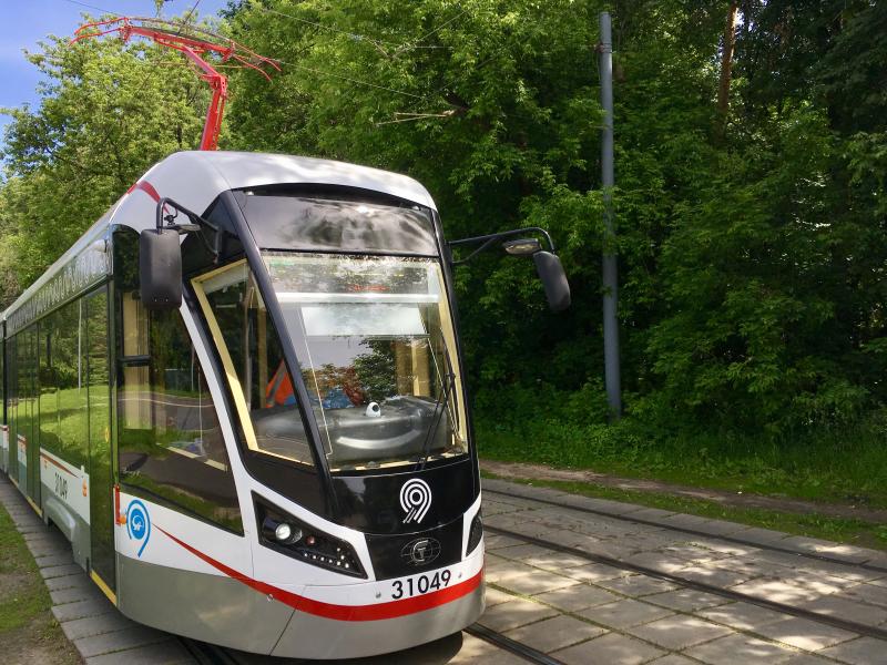 Трамваи нового поколения «Витязь-М» могут перевозить свыше 250 человек. Фото: Александр Ахраменко, "Вечерняя Москва"