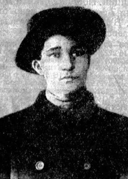 Михаил Гвоздев в 1912 году. Здесь он еще юный подпольщик.