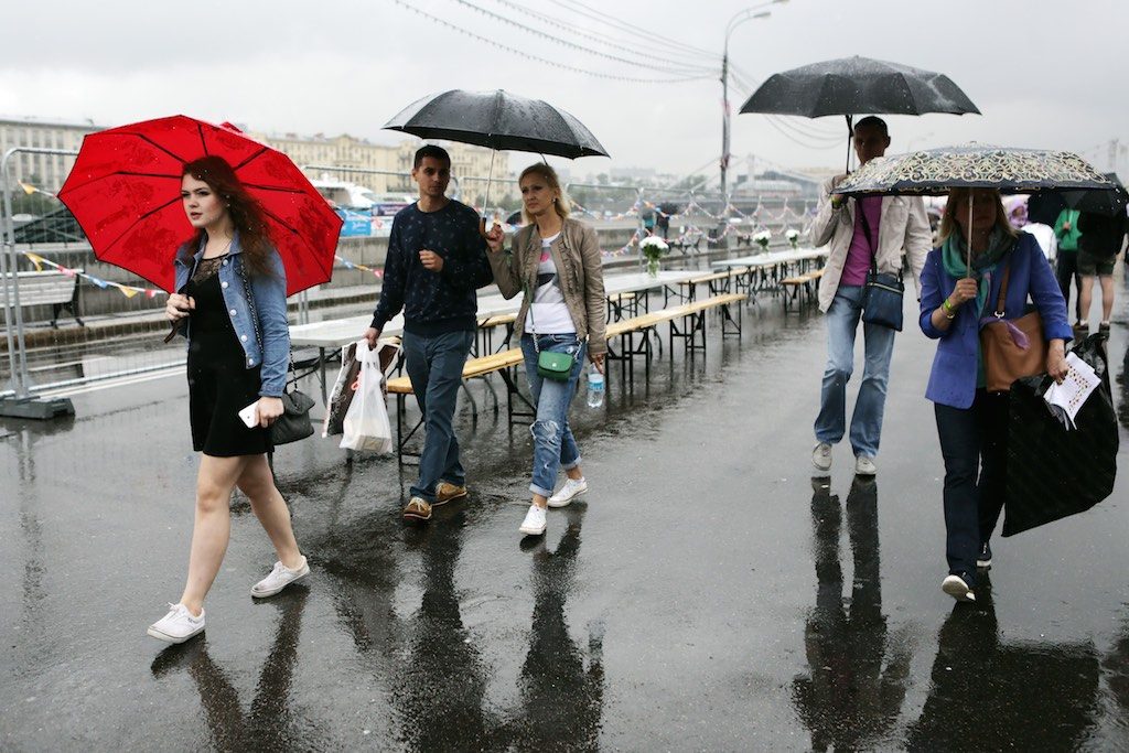 Минувшие сутки принесли в Москву почти четверть сентябрьской нормы дождя