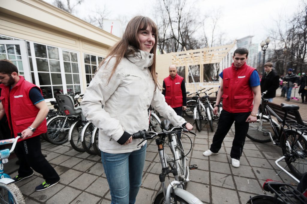 Велопрокат Москвы продлит работу до первого снега