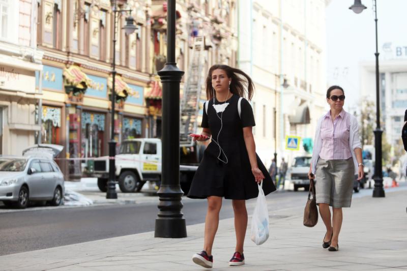 Новую пешеходную зону открыли в центре Москвы