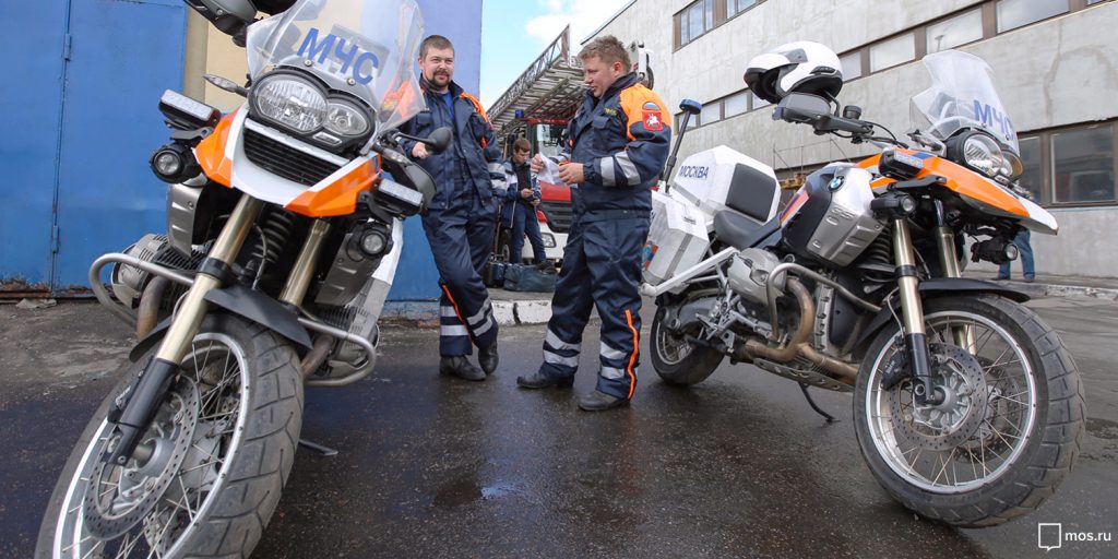 Московские спасатели будут использовать мотоциклы для тушения пожаров