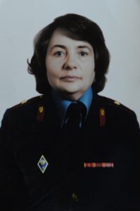 На фото ветеран МВД Любовь Настенко, 1997 год