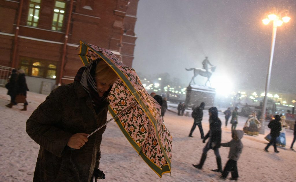 В среду Москву ждет стабильный «минус» и порывы ветра
