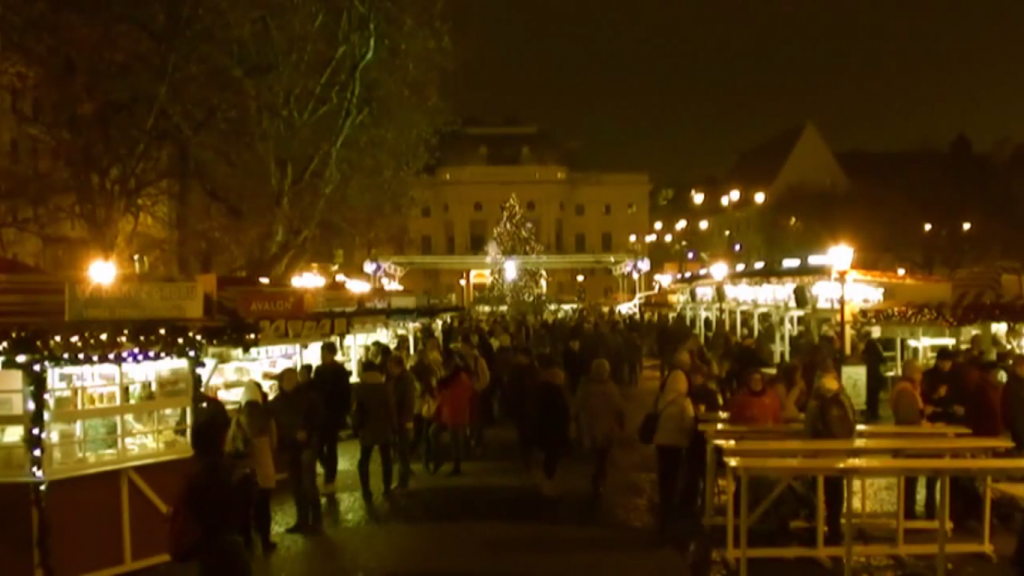 Братислава в Рождество. Фото: Скриншот с видео Yotube