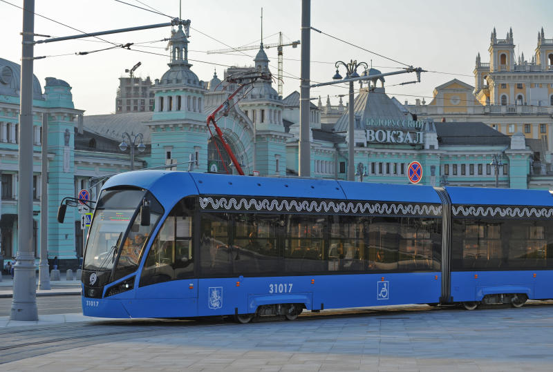 На площади Тверская Застава популярность трамваев выросла на 75 процентов