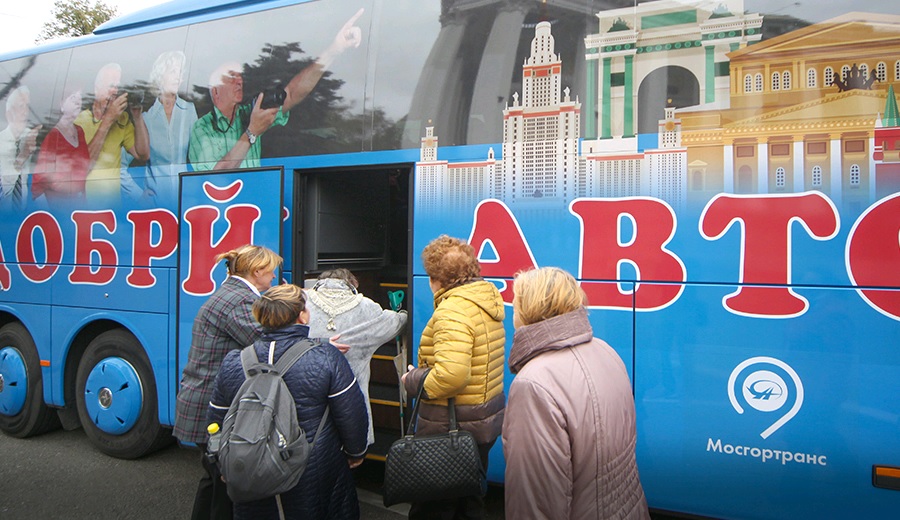 За месяц на «Добром автобусе» прокатились 1,5 тысячи московских пенсионеров